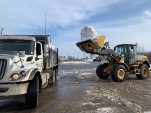 Town & Country Commercial Property Maintenance clearing Snow and Hauling it away